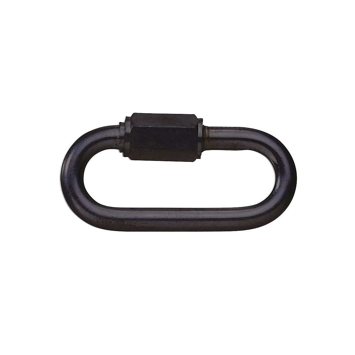 Elo de união com conexão roscada, 6 mm, para correntes de qualidade em nylon, embalagem de 10 unid., preto-0