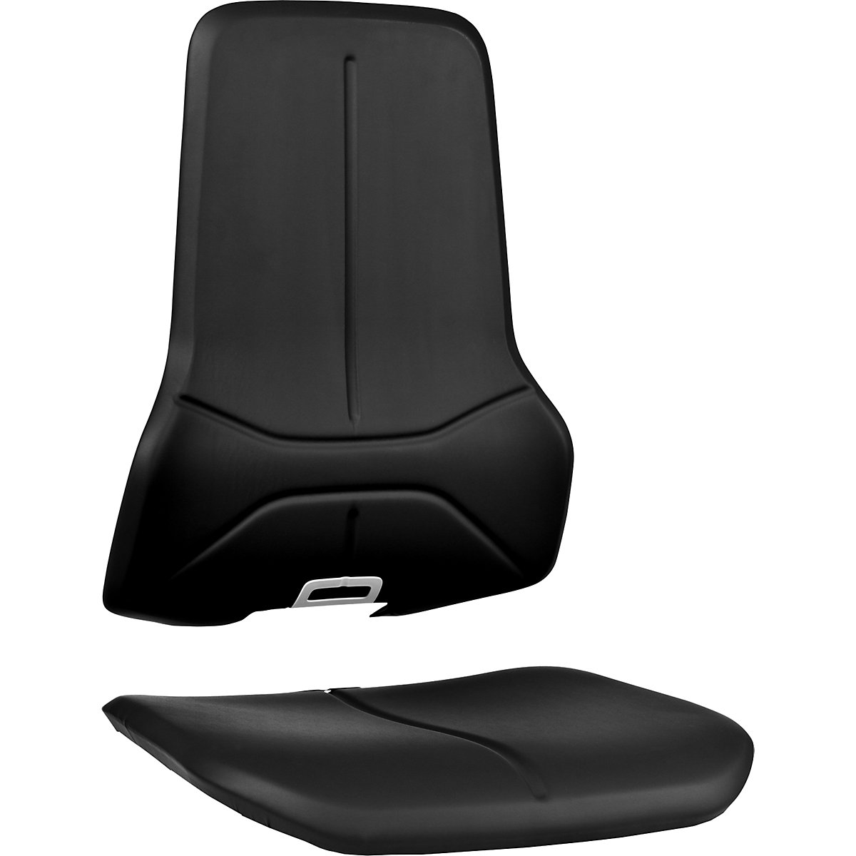 Conjunto de estofos para cadeiras de trabalho giratórias NEON – bimos, 1 elemento de assento e 1 elemento de encosto, pele sintética – fácil de limpar, confortável, à prova de líquidos-0