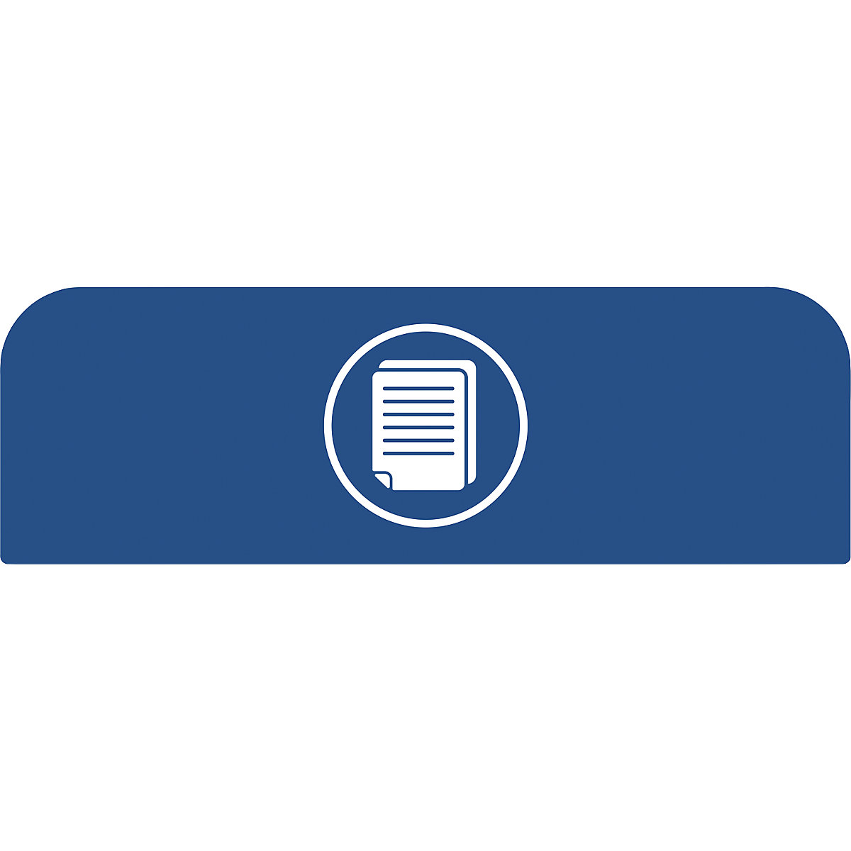 Placa de aviso Configure™ – Rubbermaid, para recipiente de 87 l, azul-0