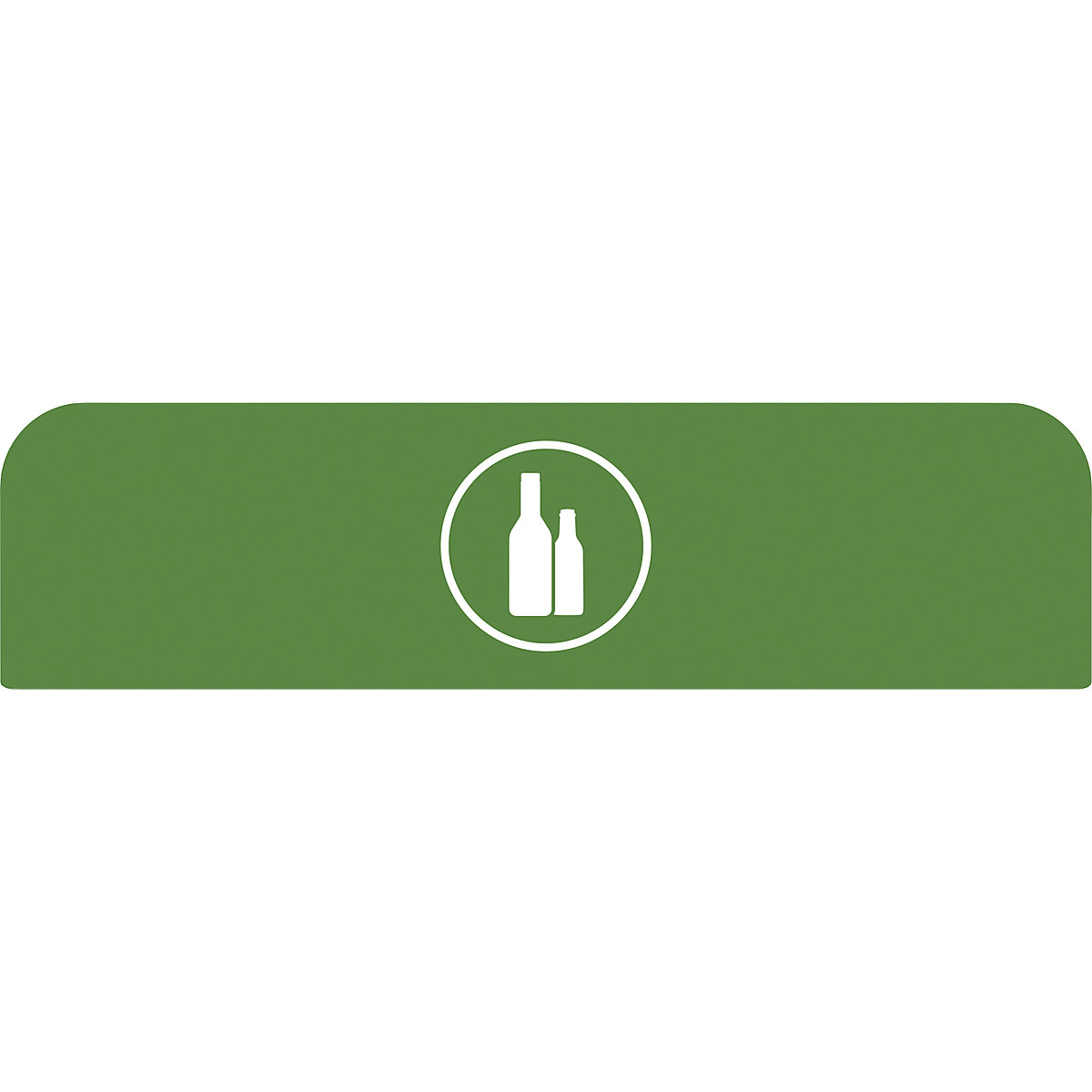 Placa de aviso Configure™ – Rubbermaid, para recipiente de 125 l, verde-0