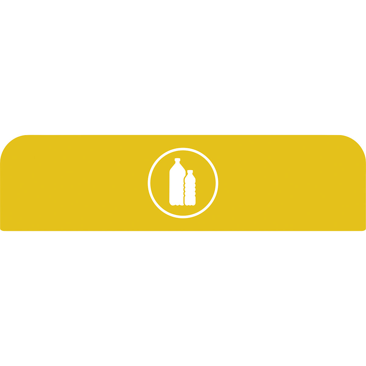 Placa de aviso Configure™ – Rubbermaid, para recipiente de 125 l, amarelo-0