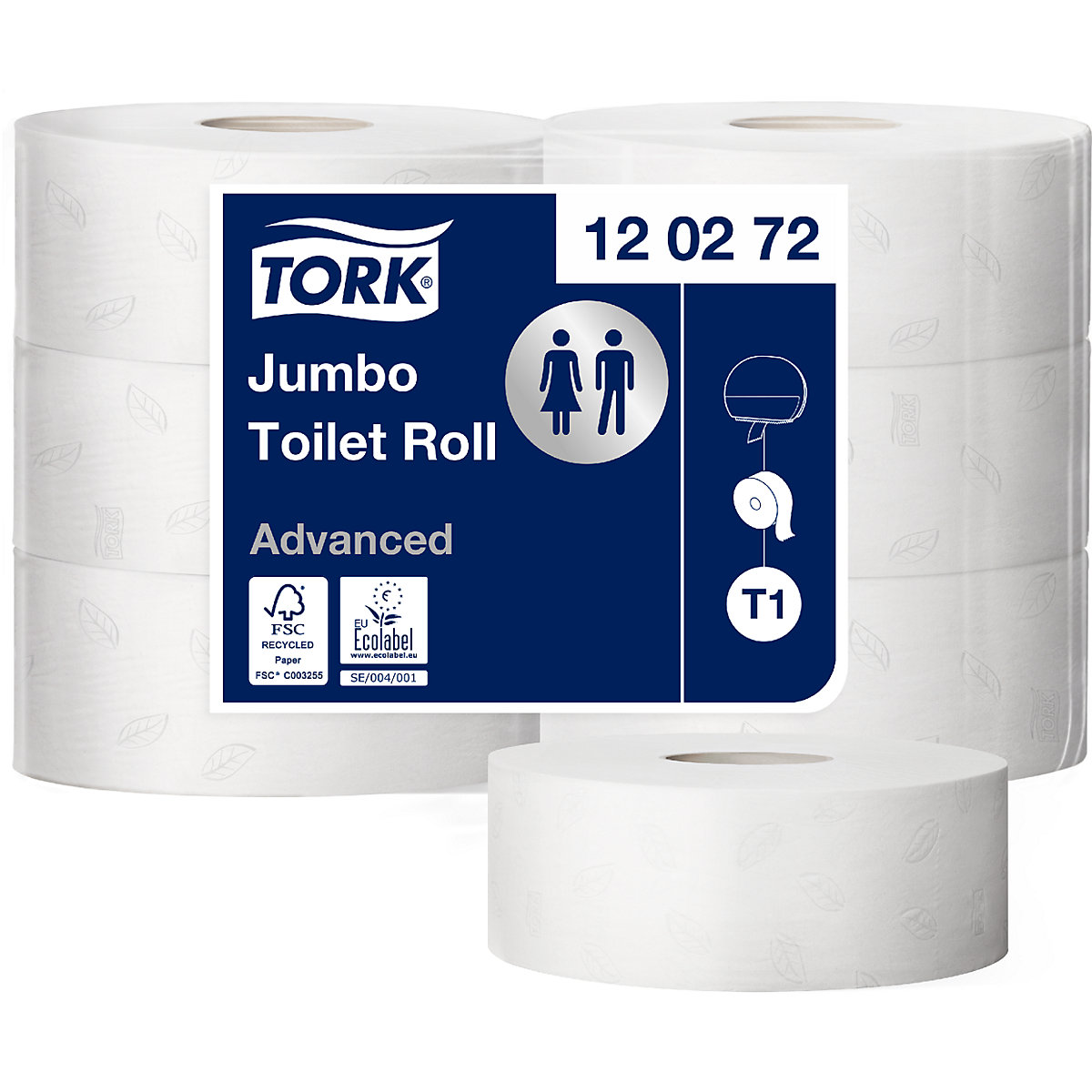 Jumbo - papel higiénico, rolo industrial - TORK