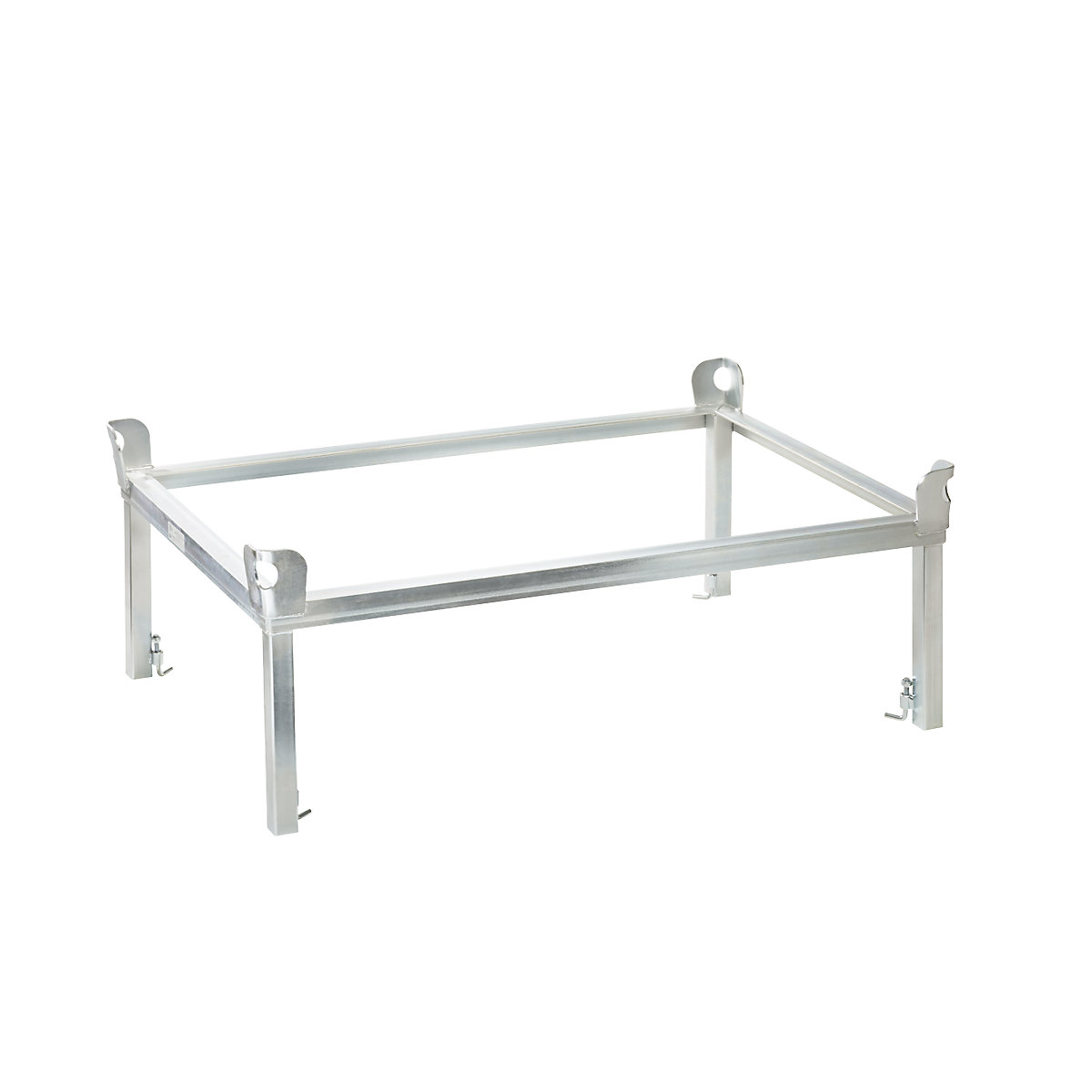 Caixilho de suporte – eurokraft pro, para chassi rolante para europaletes, galvanizado-0