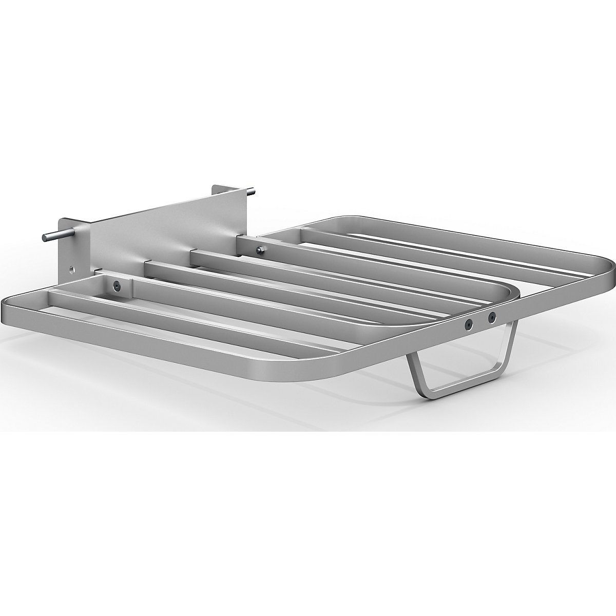 Carro para sacos, pá para pacotes – eurokraft pro, LxP 430 x 450 mm, com pega, alumínio-0