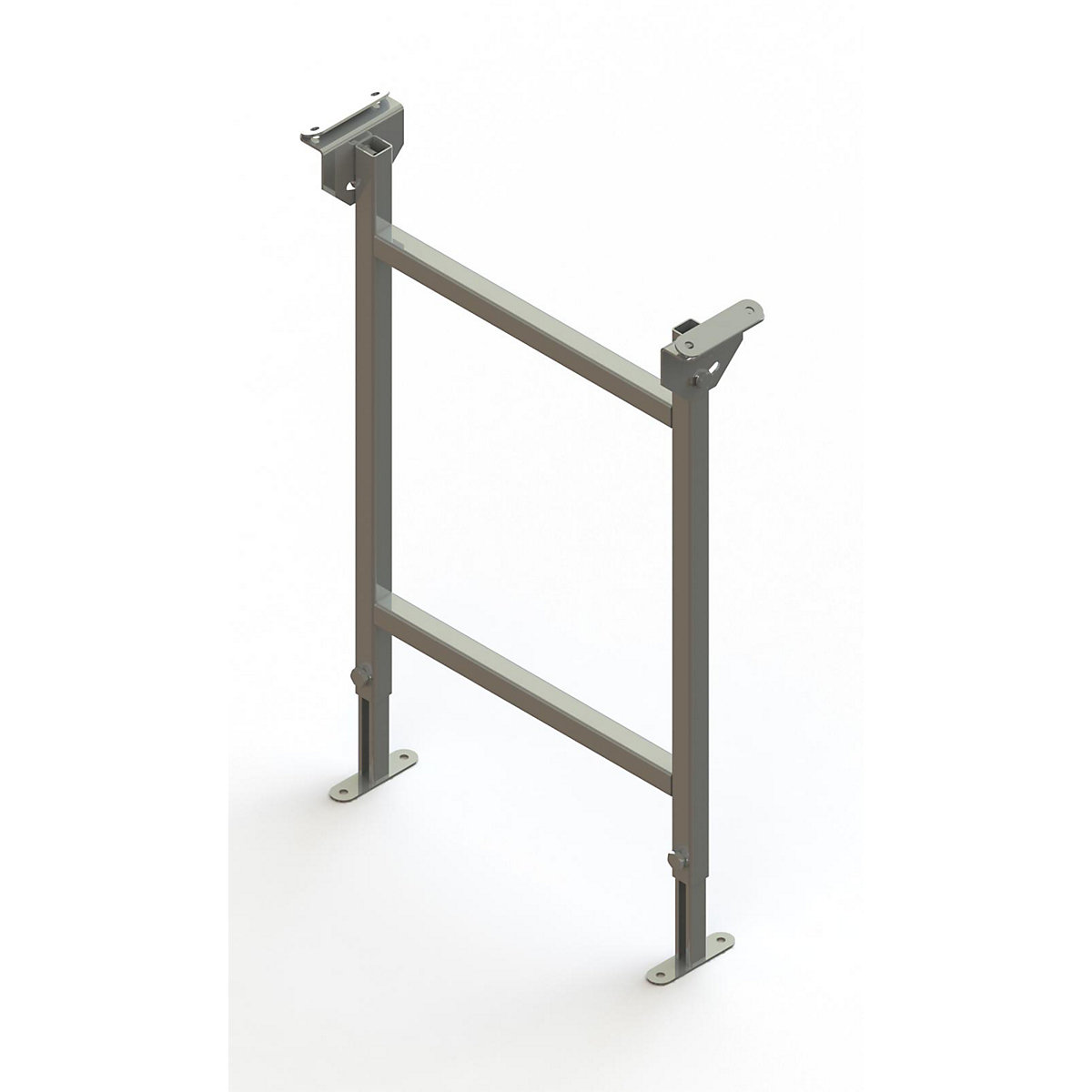 Suporte duplo, galvanizado – Gura, largura da esteira 500 mm, amplitude de ajuste 730 – 1250 mm-0