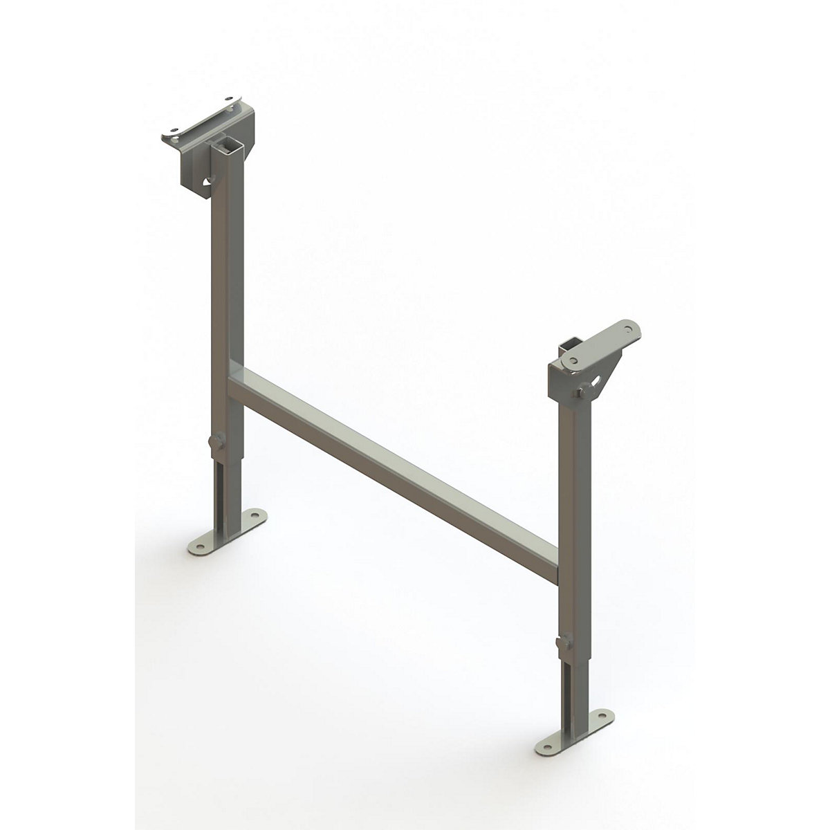 Suporte duplo, galvanizado – Gura, largura da esteira 600 mm, amplitude de ajuste 470 – 750 mm-0