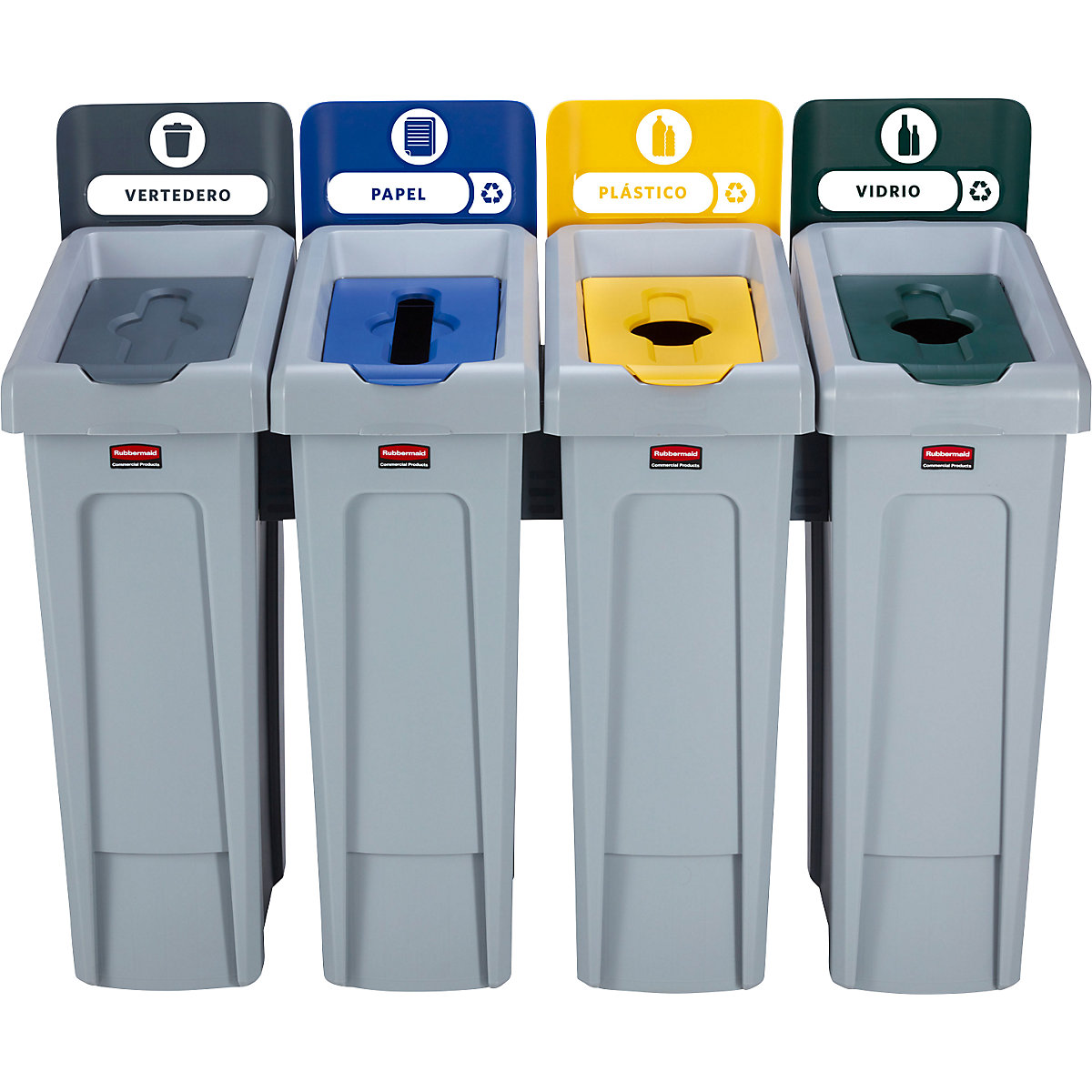 Recyclingstation voor recyclebare materialen SLIM JIM® – Rubbermaid (Productafbeelding 2)-1