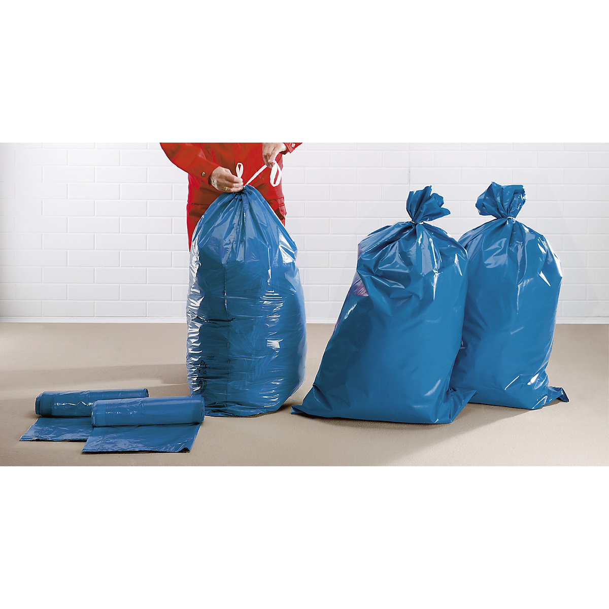 Zak voor zwaar afval LDPE, 120 l (Productafbeelding 3)-2