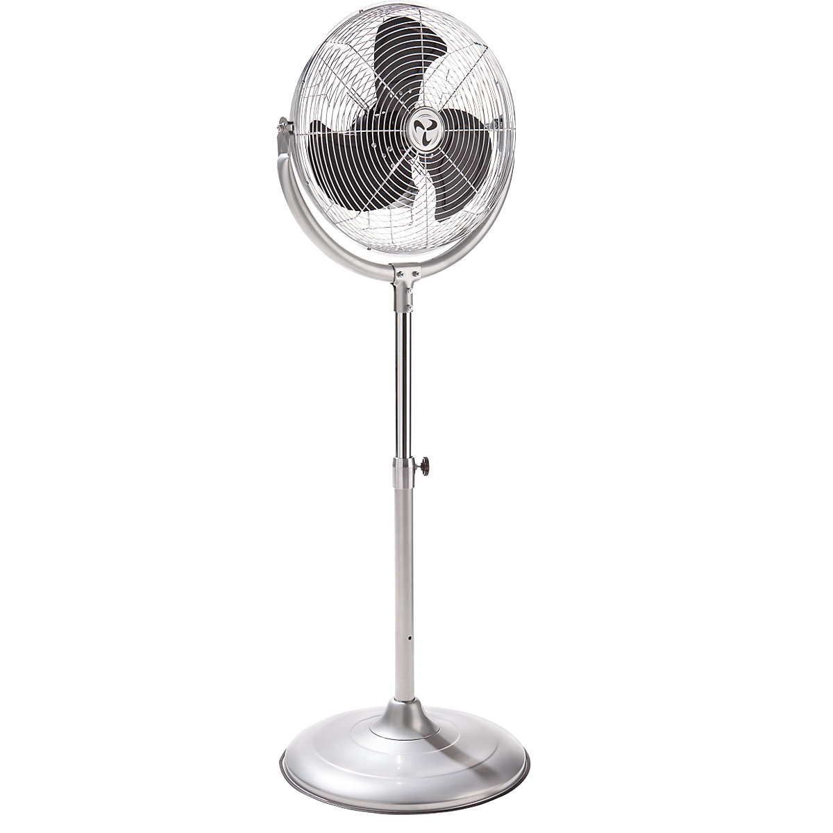 Pedestal fan, height adjustable