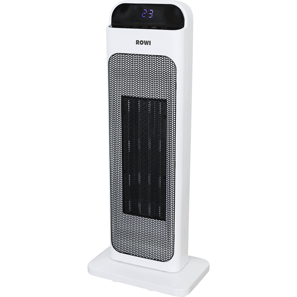 Ceramic tower fan heater with remote control