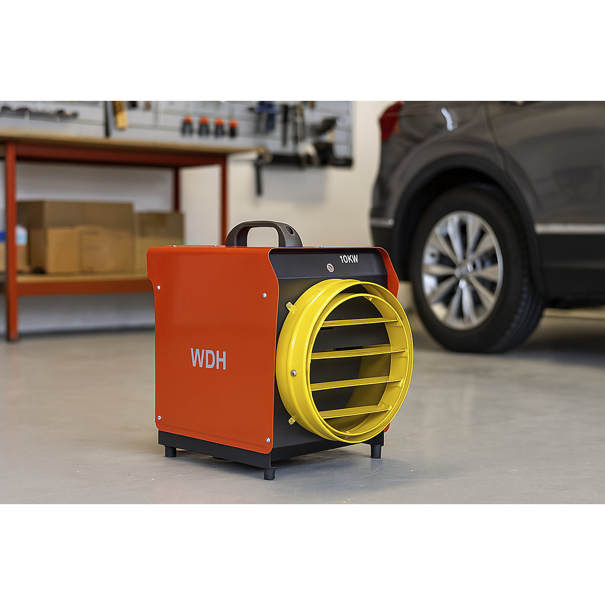 High-voltage fan heater with hose connection (Product illustration 3)-2