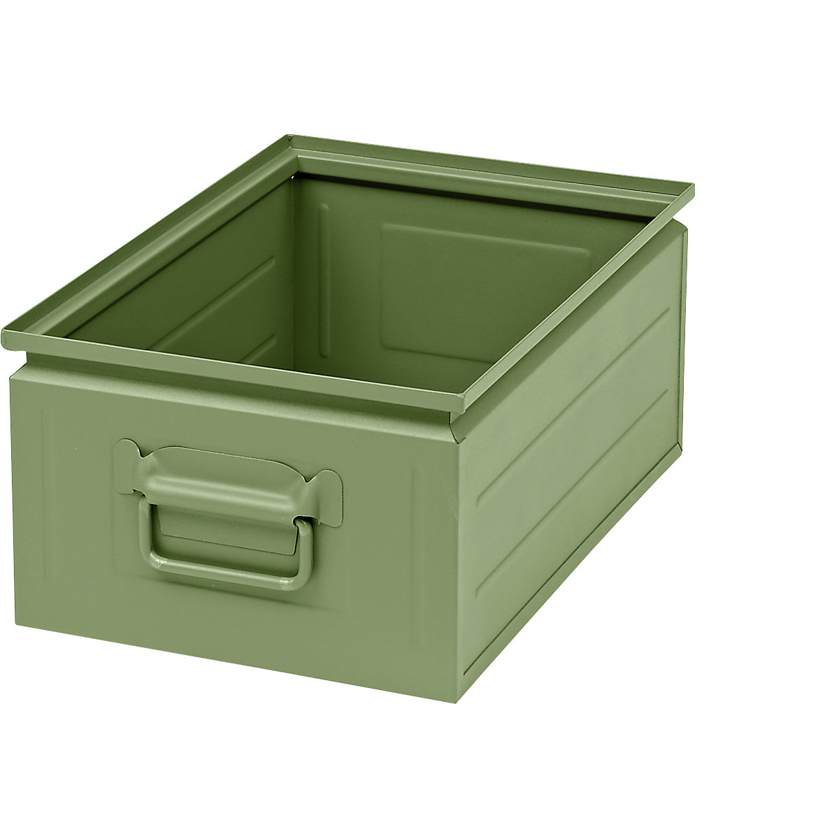 Caja apilable de chapa de acero