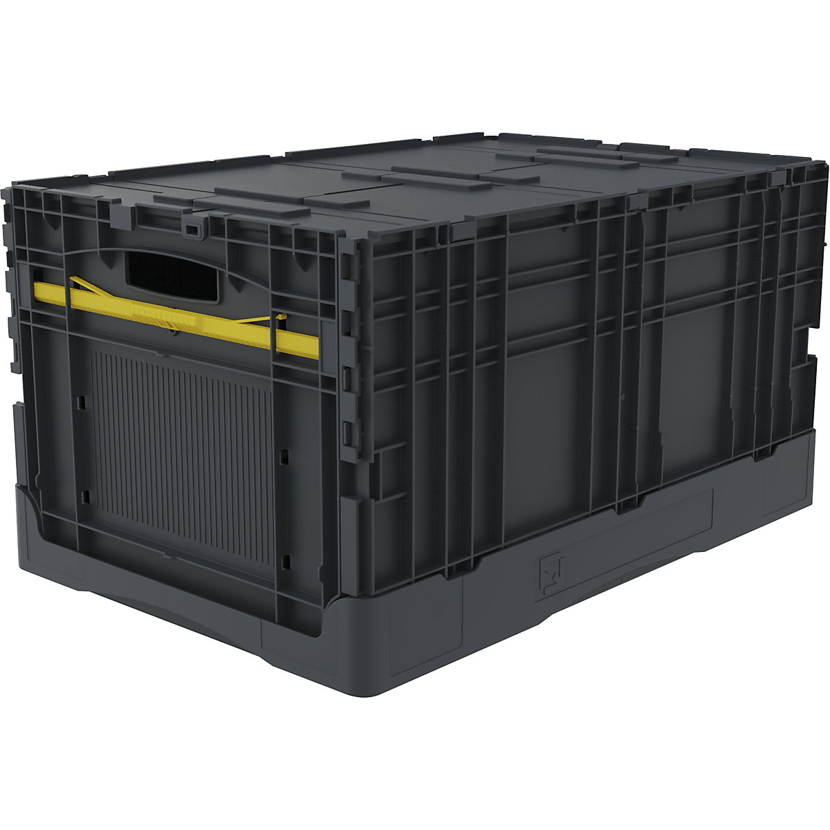 Contenedor plegable 64, sin separadores, con tapa