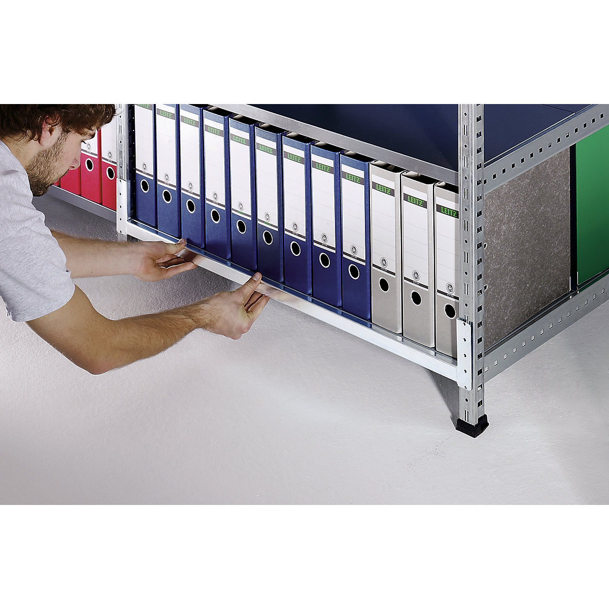 Estantería ensamblable para archivadores, galvanizada (Imagen del producto 3)-2
