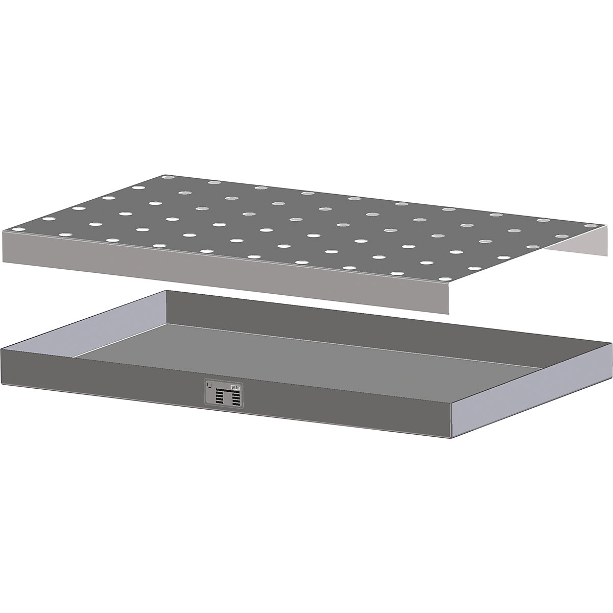 Cubeta de acero inoxidable para bidones pequeños – eurokraft pro (Imagen del producto 4)-3