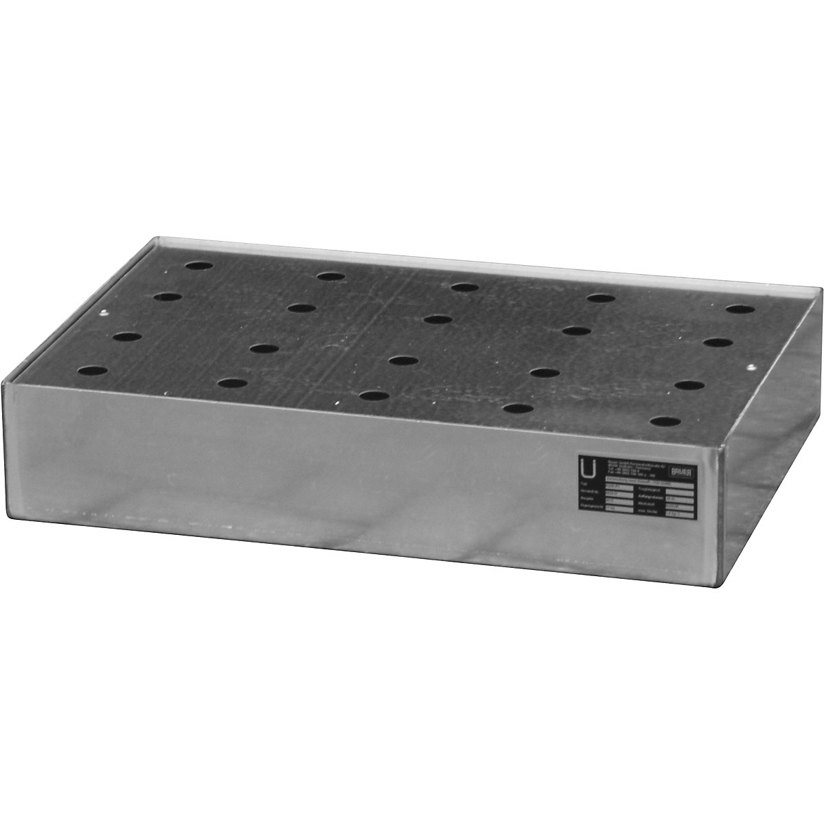 Cubeta de acero inoxidable para palets – eurokraft pro (Imagen del producto 2)-1