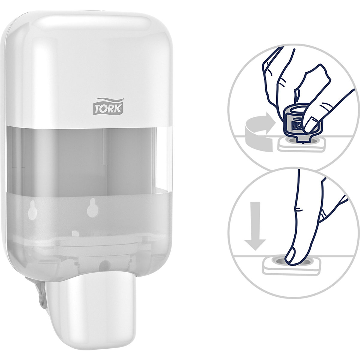 Mini-dispenser per saponi e disinfettante per le mani S5 (Foto prodotto 3)-2