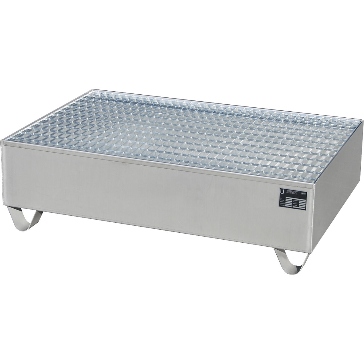 Vasca di raccolta in acciaio inox – eurokraft pro (Foto prodotto 3)-2