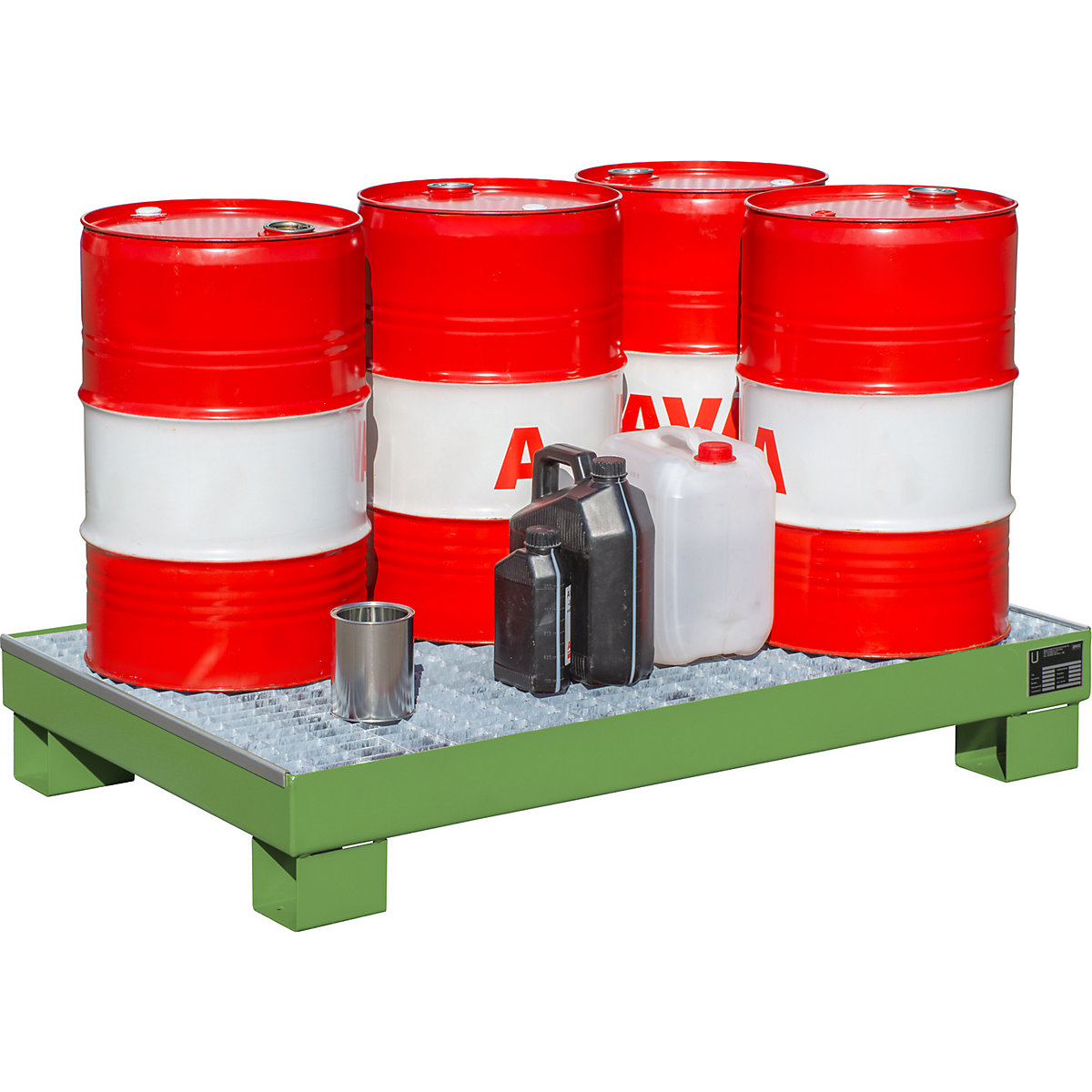 Vasca di raccolta in acciaio – eurokraft pro (Foto prodotto 4)-3