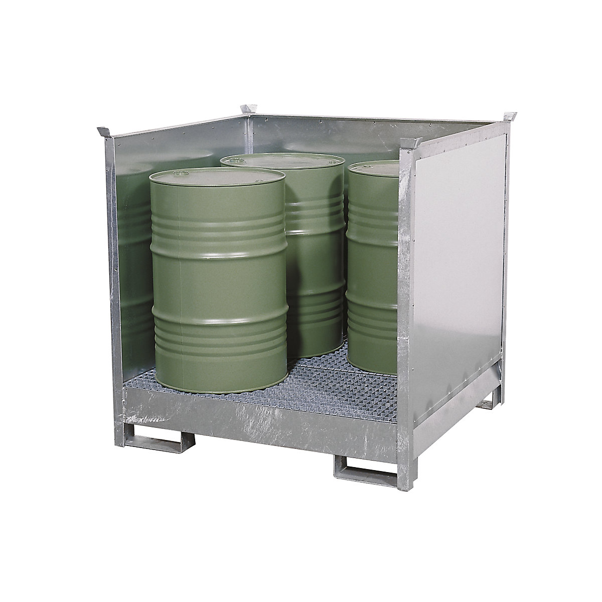 Vasca di raccolta per fusti per trasporto e magazzinaggio – eurokraft pro