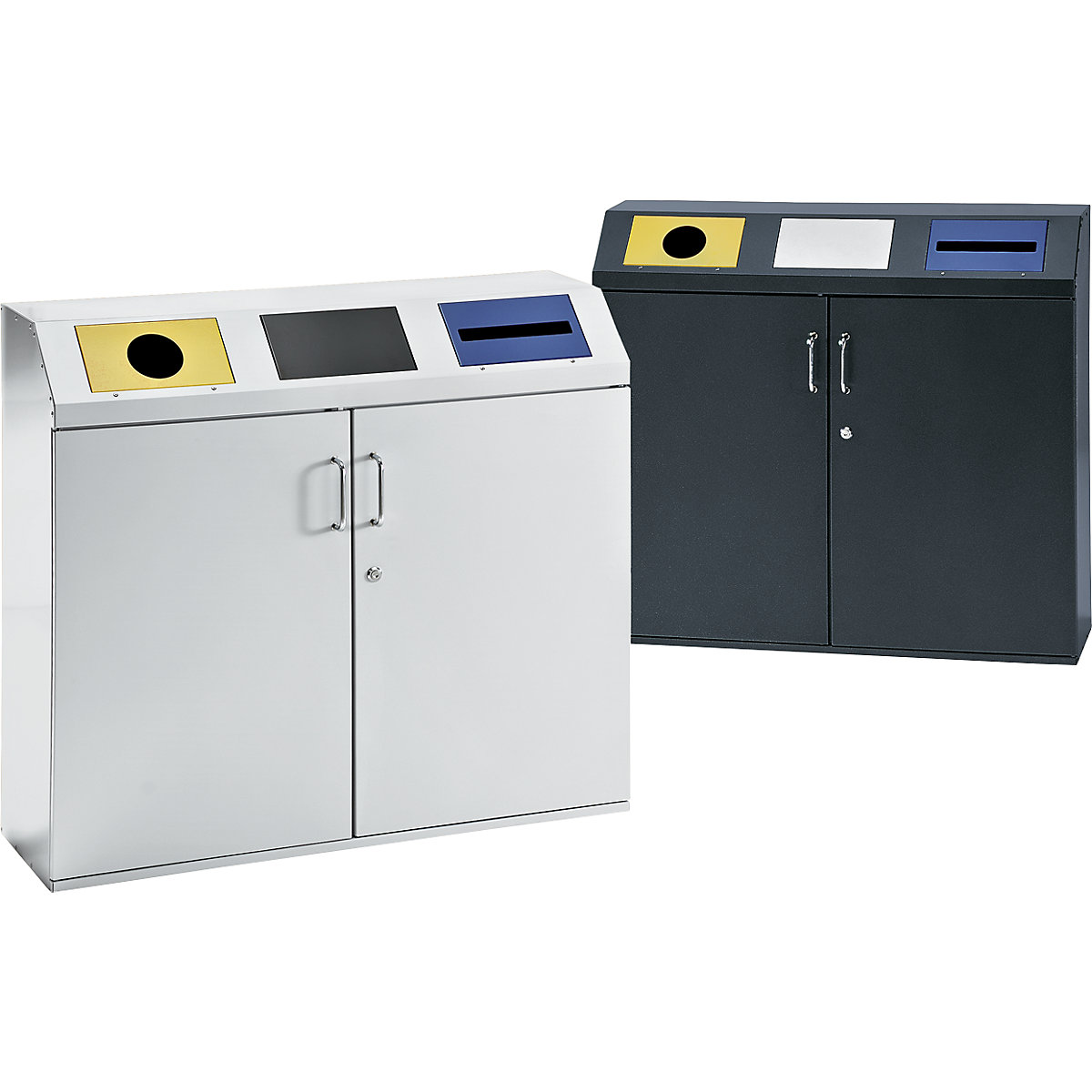 Armadio per la raccolta differenziata – eurokraft pro (Foto prodotto 2)-1