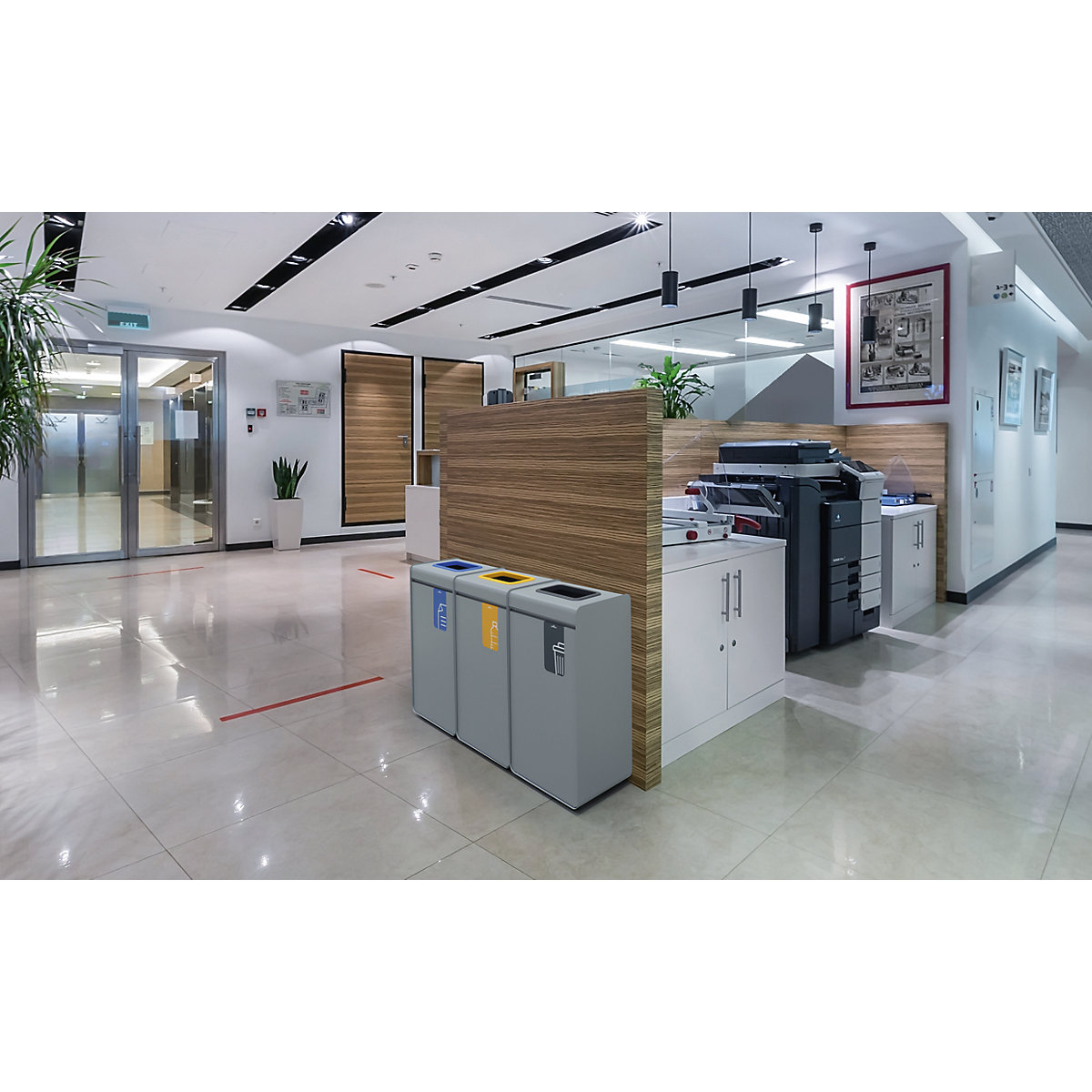 Contenitore per la raccolta differenziata DURASORT® 55 l – DURABLE (Foto prodotto 8)-7