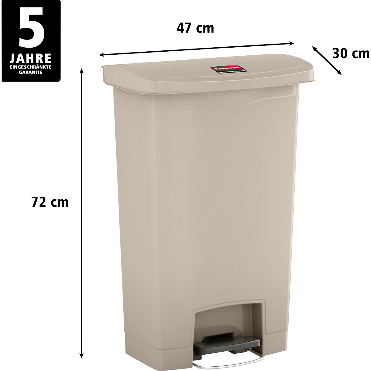 Pattumiera a pedale SLIM JIM® – Rubbermaid (Foto prodotto 3)-2