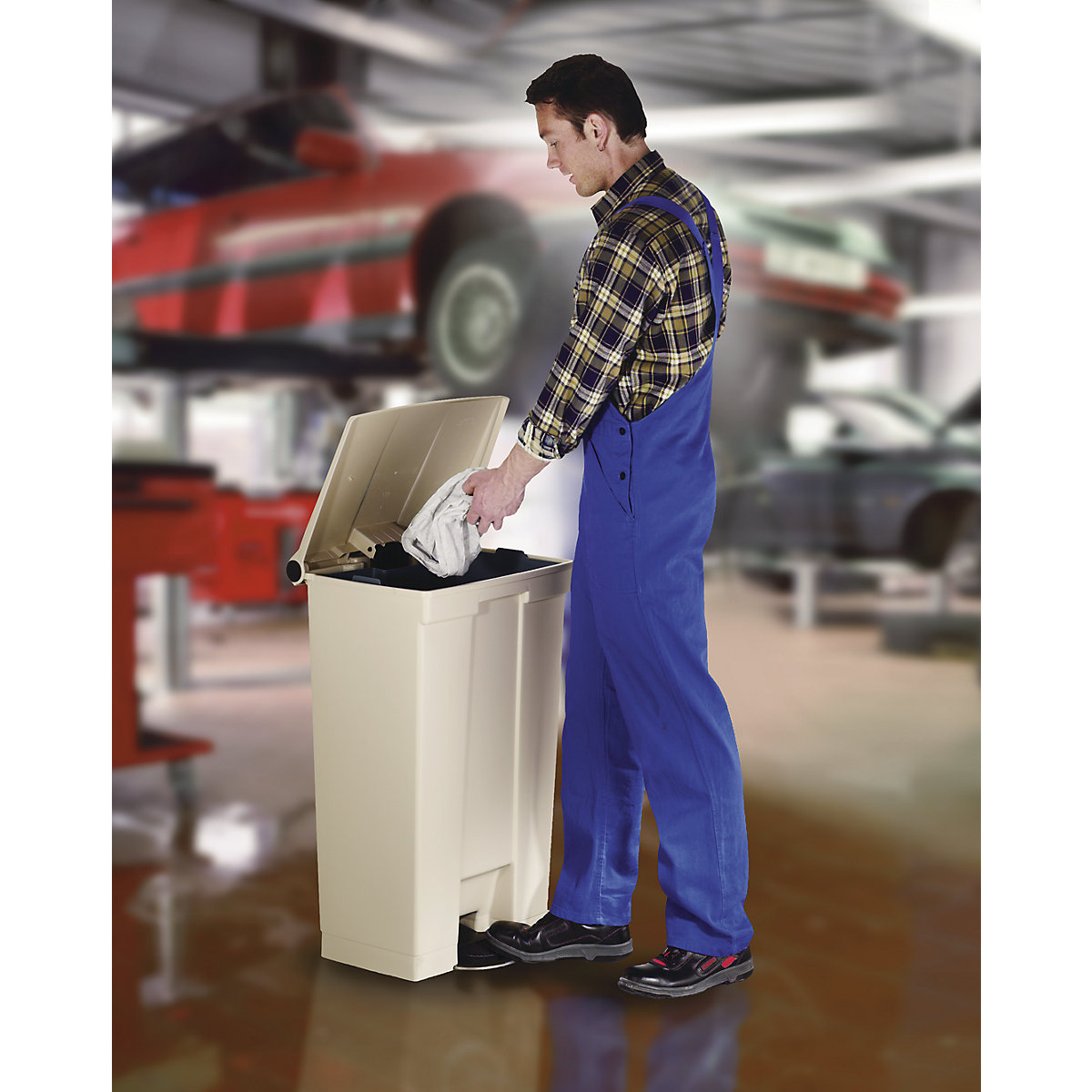 Pattumiera a pedale, industria – Rubbermaid (Foto prodotto 5)-4