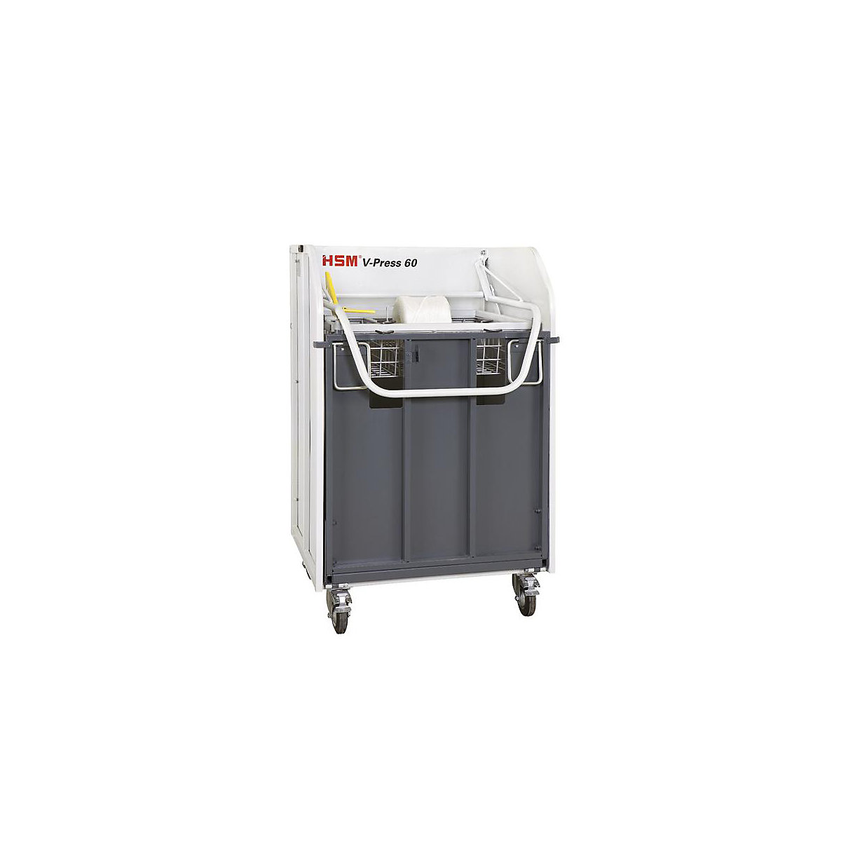 Pressa imballatrice verticale, alt. x largh. x prof. 1280 x 810 x 735 mm - HSM