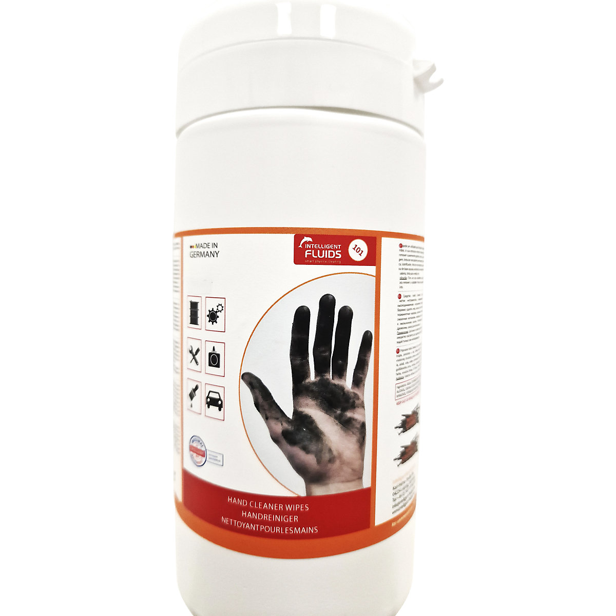 Salviette detergenti umide senza abrasivi