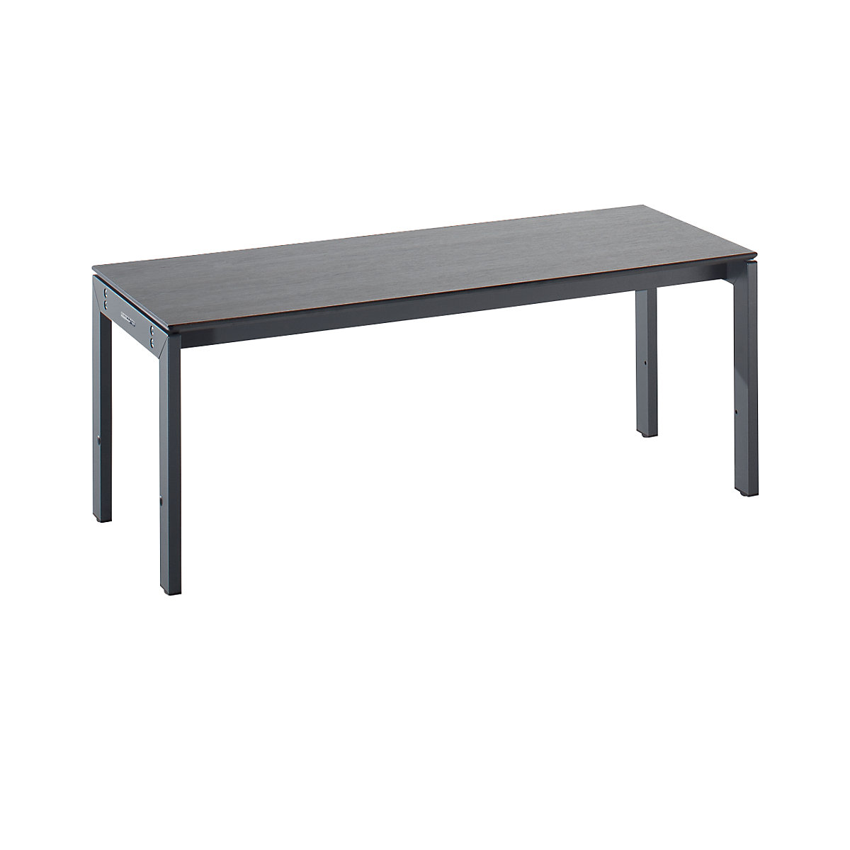 Bancă de vestiar, pe o singură parte – Wolf, blat HPL, Stejar argintiu – lungime de 1000 mm-0