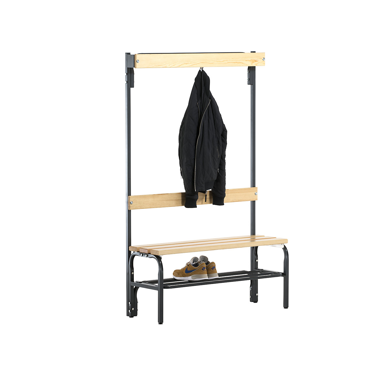 Banchetă de vestiar cu șine cu cârlige – Sypro (Imagine produs 2)-1