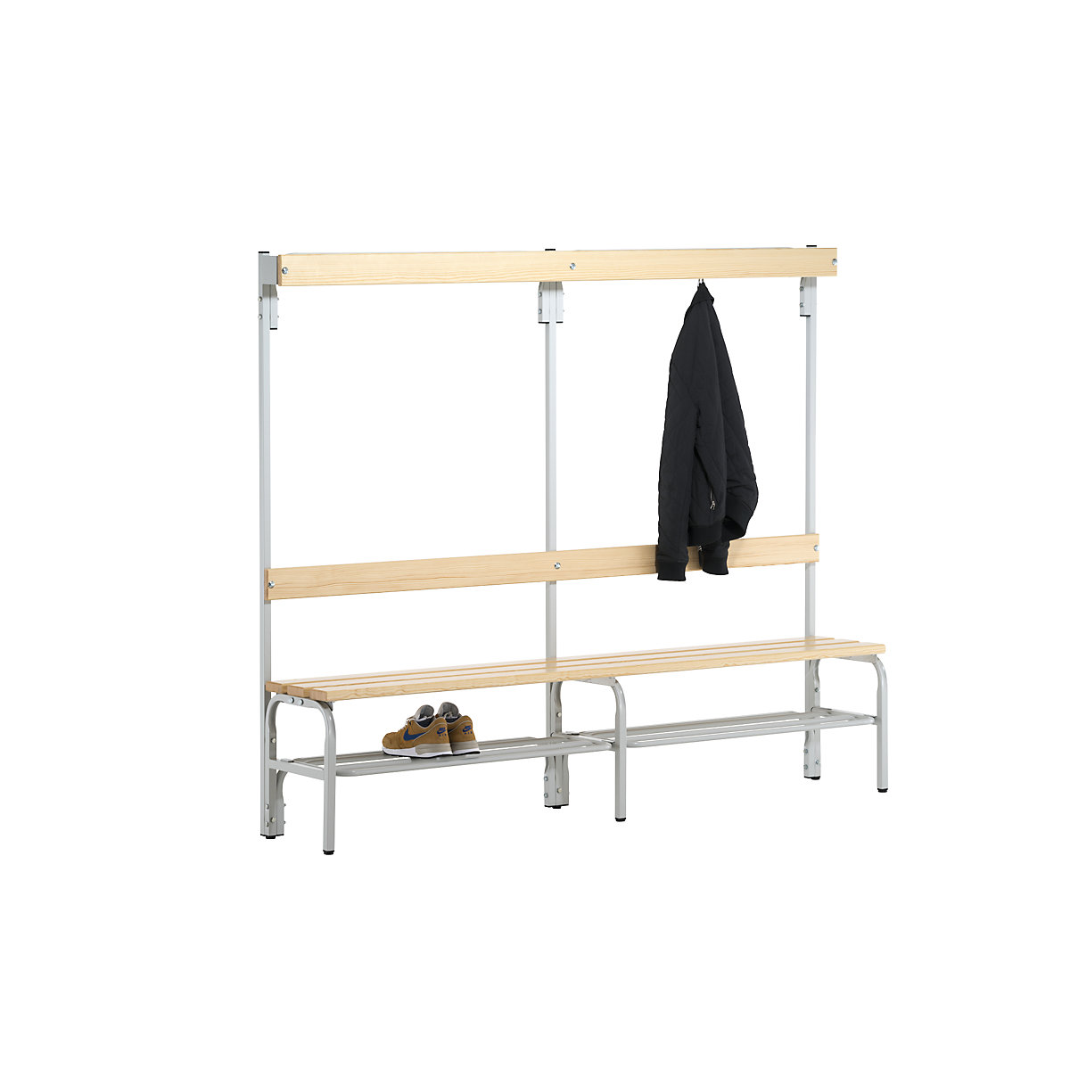 Banchetă de vestiar cu șine cu cârlige – Sypro (Imagine produs 2)-1