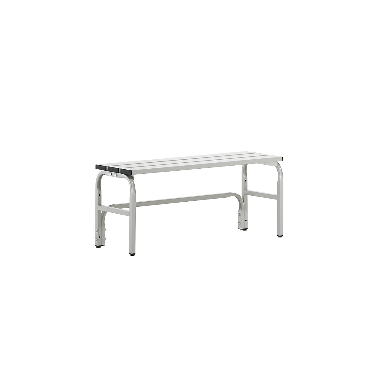 Banchetă de vestiar din inox – Sypro, î. x ad. 450 x 350 mm, lungime 1015 mm, gri deschis-0