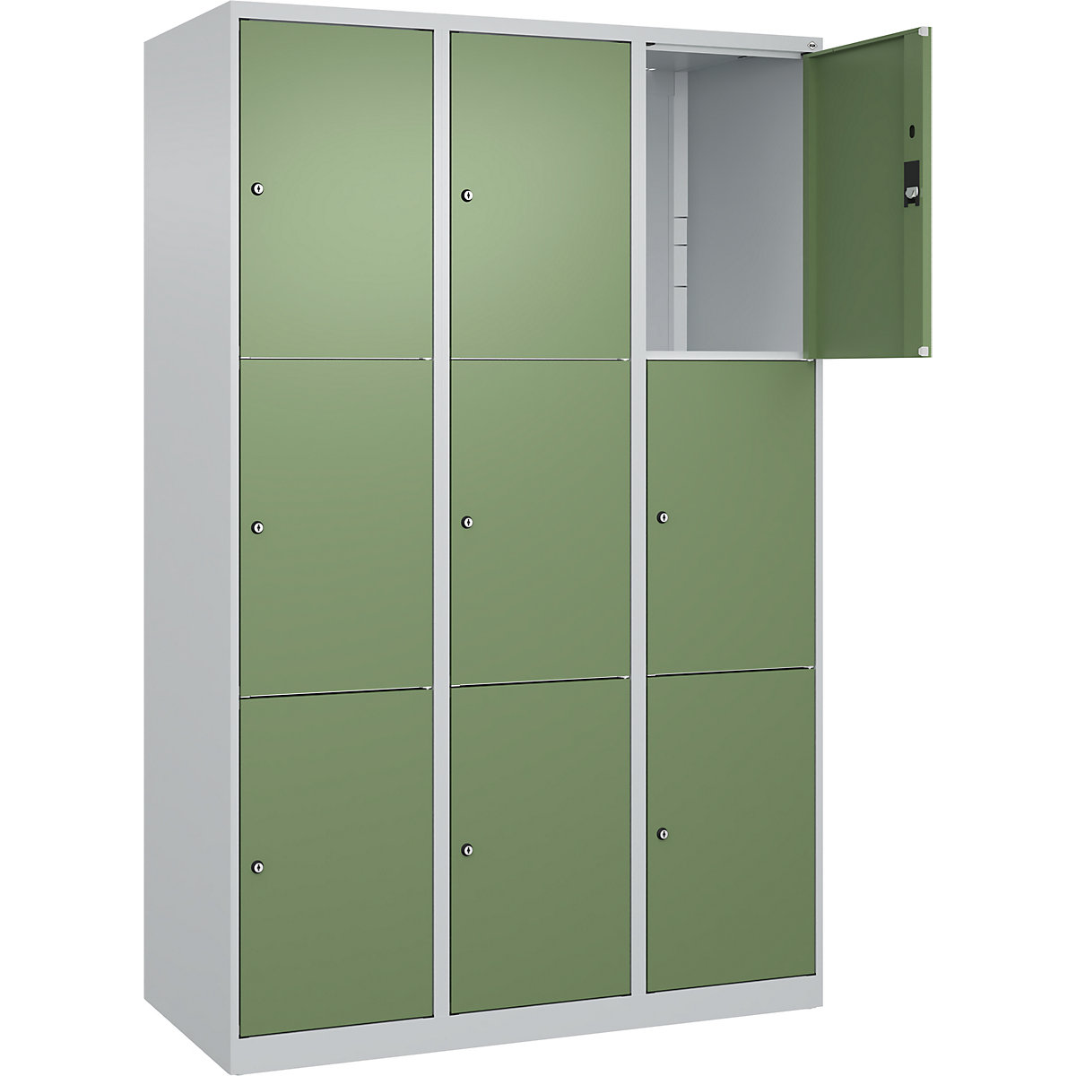 Dulap cu 3 compartimente cu încuietoare Classic PLUS – C+P (Imagine produs 5)-4