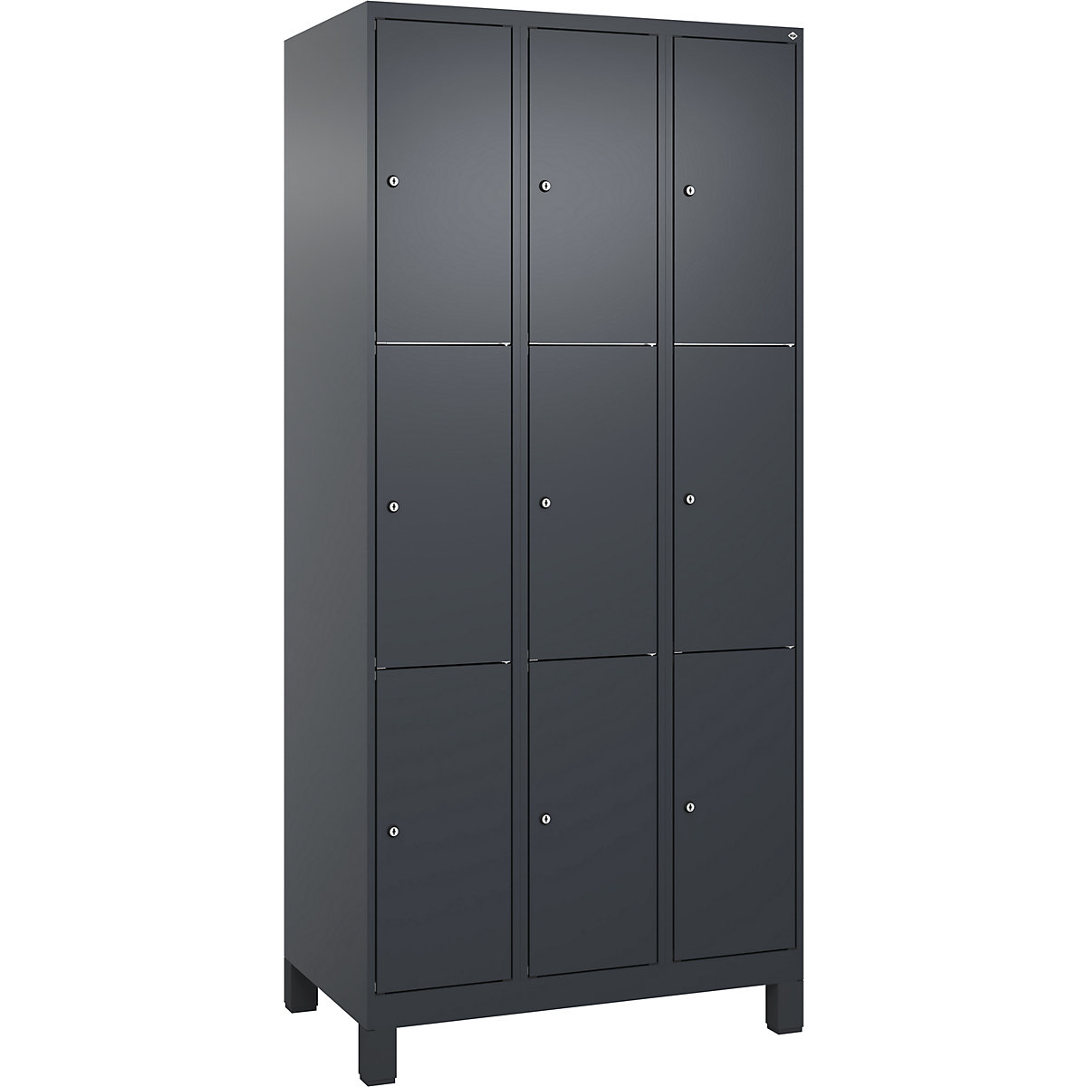 Dulap cu 3 compartimente cu încuietoare Classic PLUS – C+P (Imagine produs 2)-1