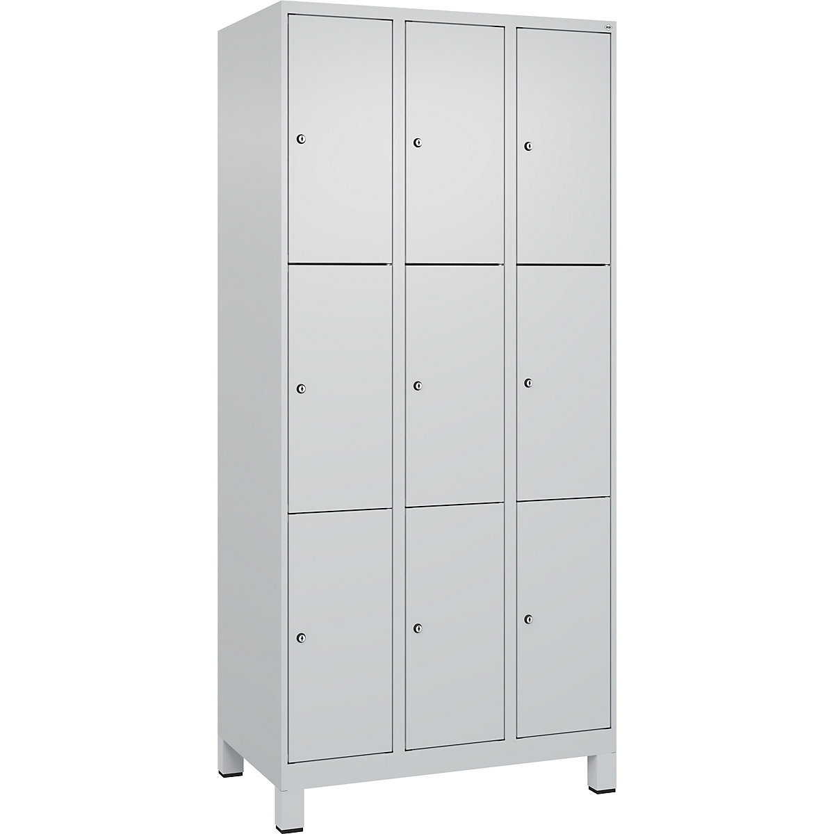 Dulap cu 3 compartimente cu încuietoare Evolo PLUS (Imagine produs 2)-1