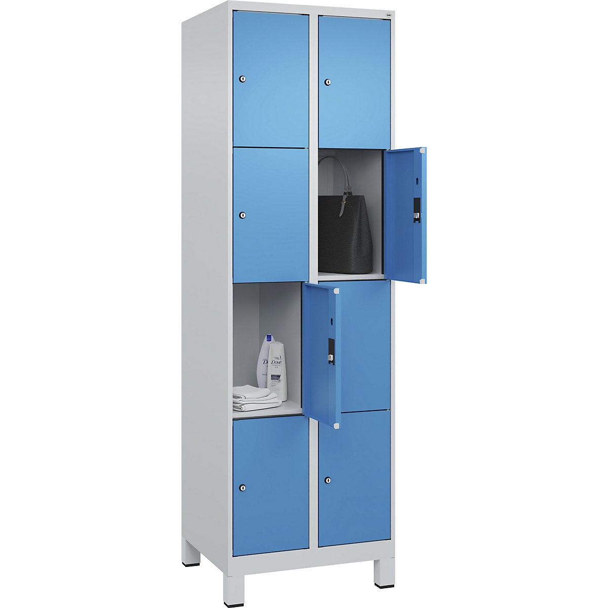 Dulap cu 4 compartimente cu încuietoare Evolo PLUS (Imagine produs 3)-2