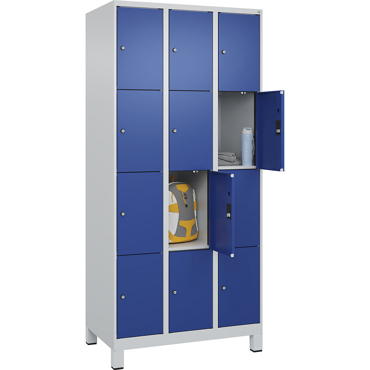 Dulap cu 4 compartimente cu încuietoare Evolo PLUS (Imagine produs 3)-2