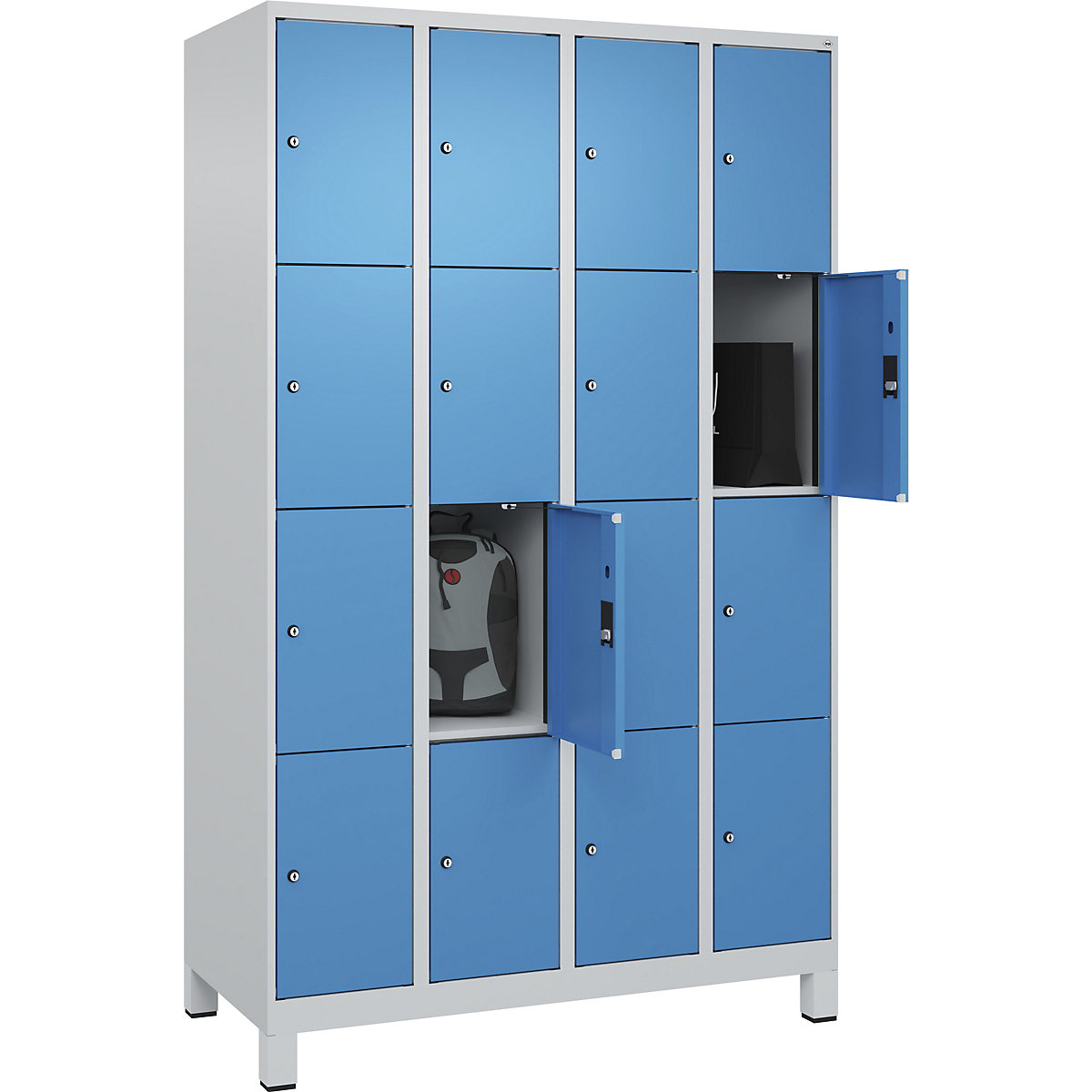 Dulap cu 4 compartimente cu încuietoare Evolo PLUS (Imagine produs 3)-2