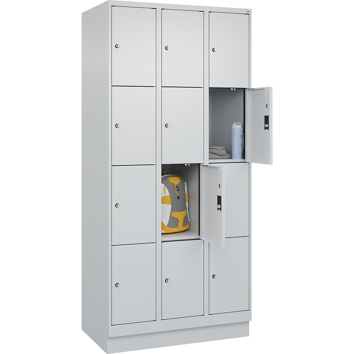 Dulap cu 4 compartimente cu încuietoare Evolo PLUS (Imagine produs 3)-2