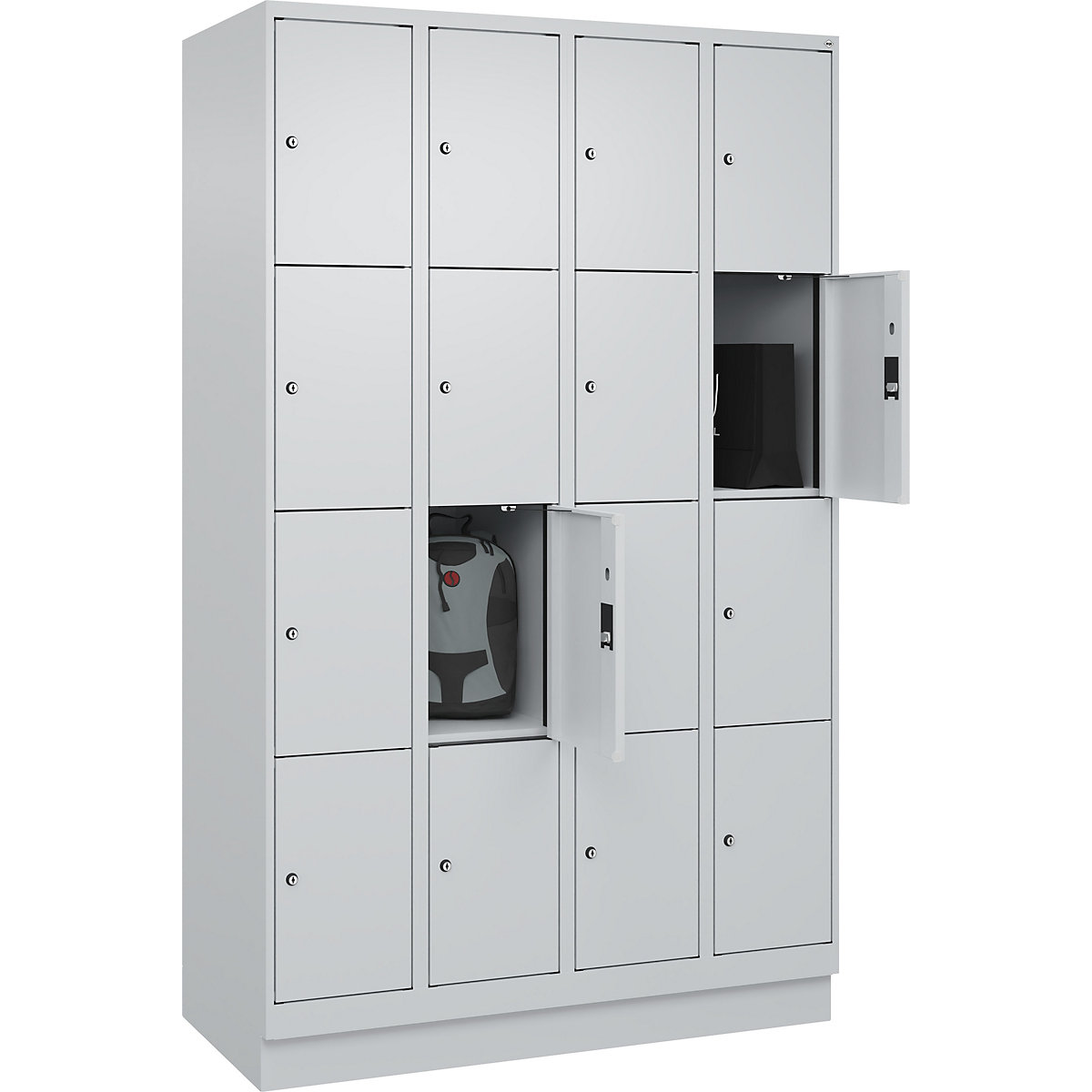 Dulap cu 4 compartimente cu încuietoare Evolo PLUS (Imagine produs 2)-1