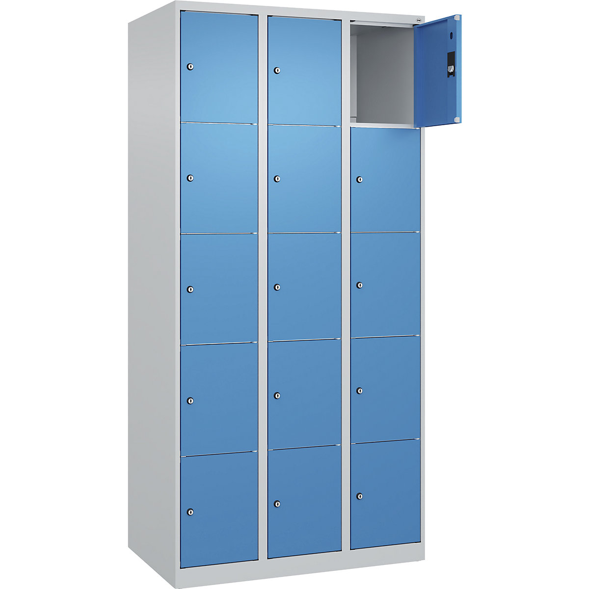 Dulap cu 5 compartimente cu încuietoare Classic PLUS – C+P (Imagine produs 2)-1