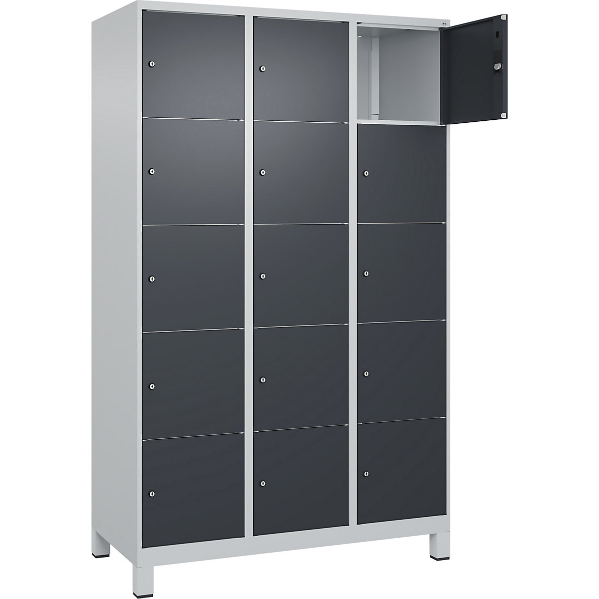 Dulap cu 5 compartimente cu încuietoare Classic PLUS – C+P (Imagine produs 2)-1
