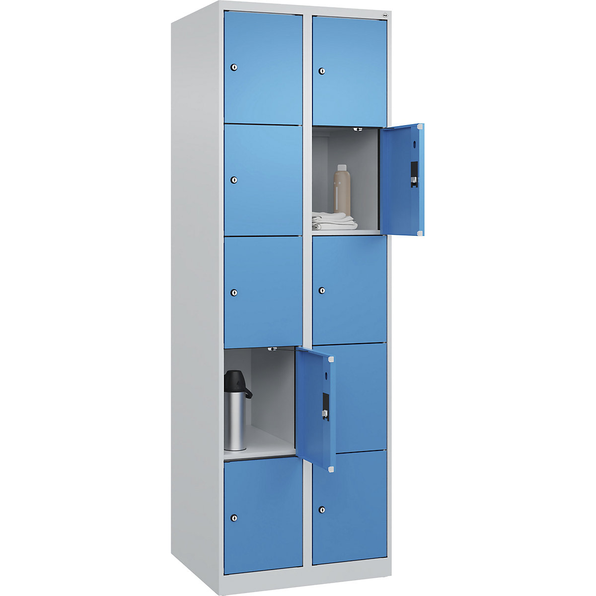 Dulap cu 5 compartimente cu încuietoare Evolo PLUS (Imagine produs 3)-2