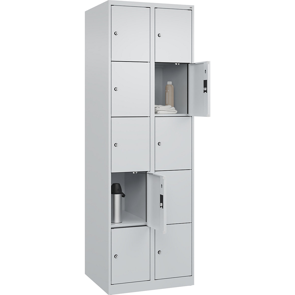 Dulap cu 5 compartimente cu încuietoare Evolo PLUS (Imagine produs 3)-2