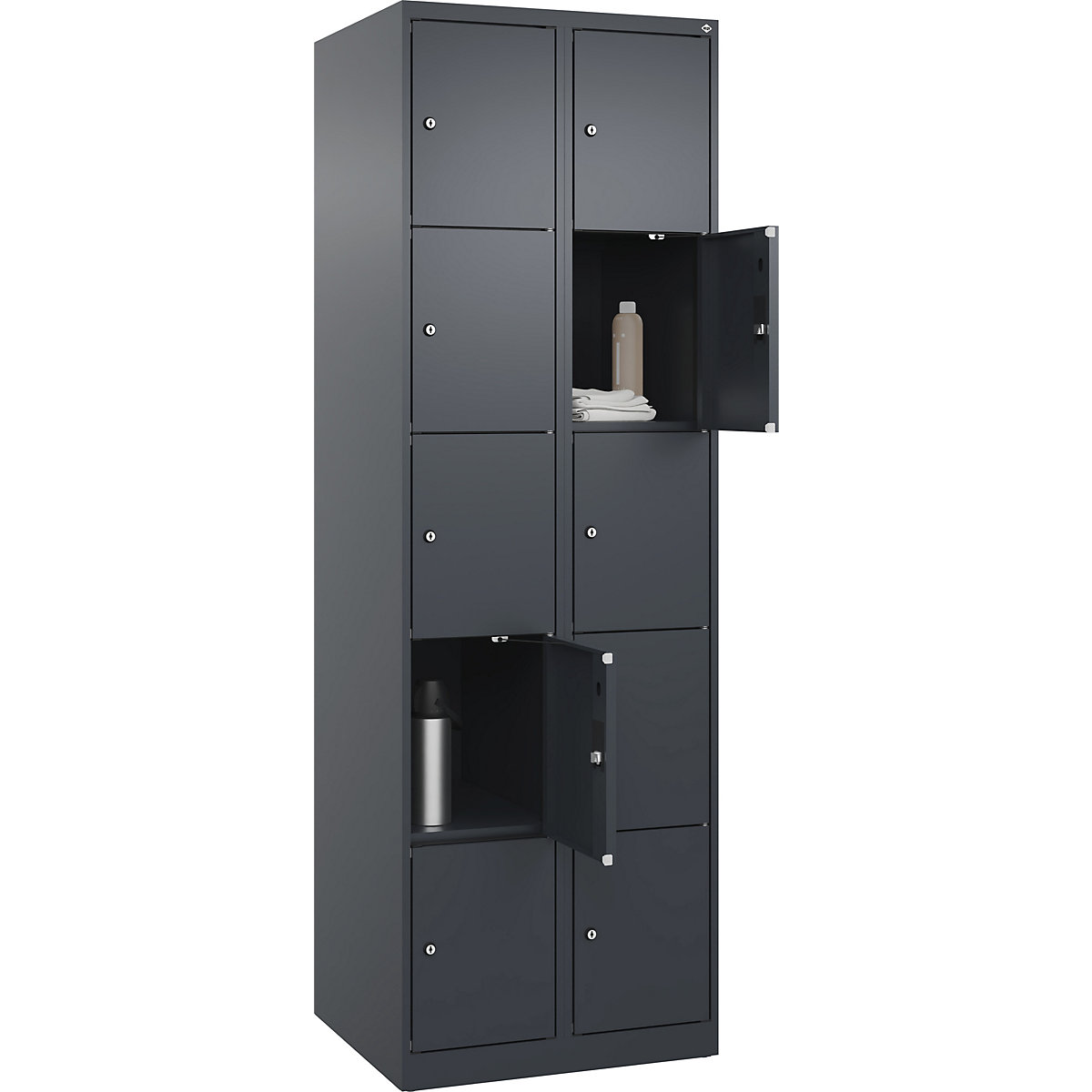 Dulap cu 5 compartimente cu încuietoare Evolo PLUS (Imagine produs 3)-2