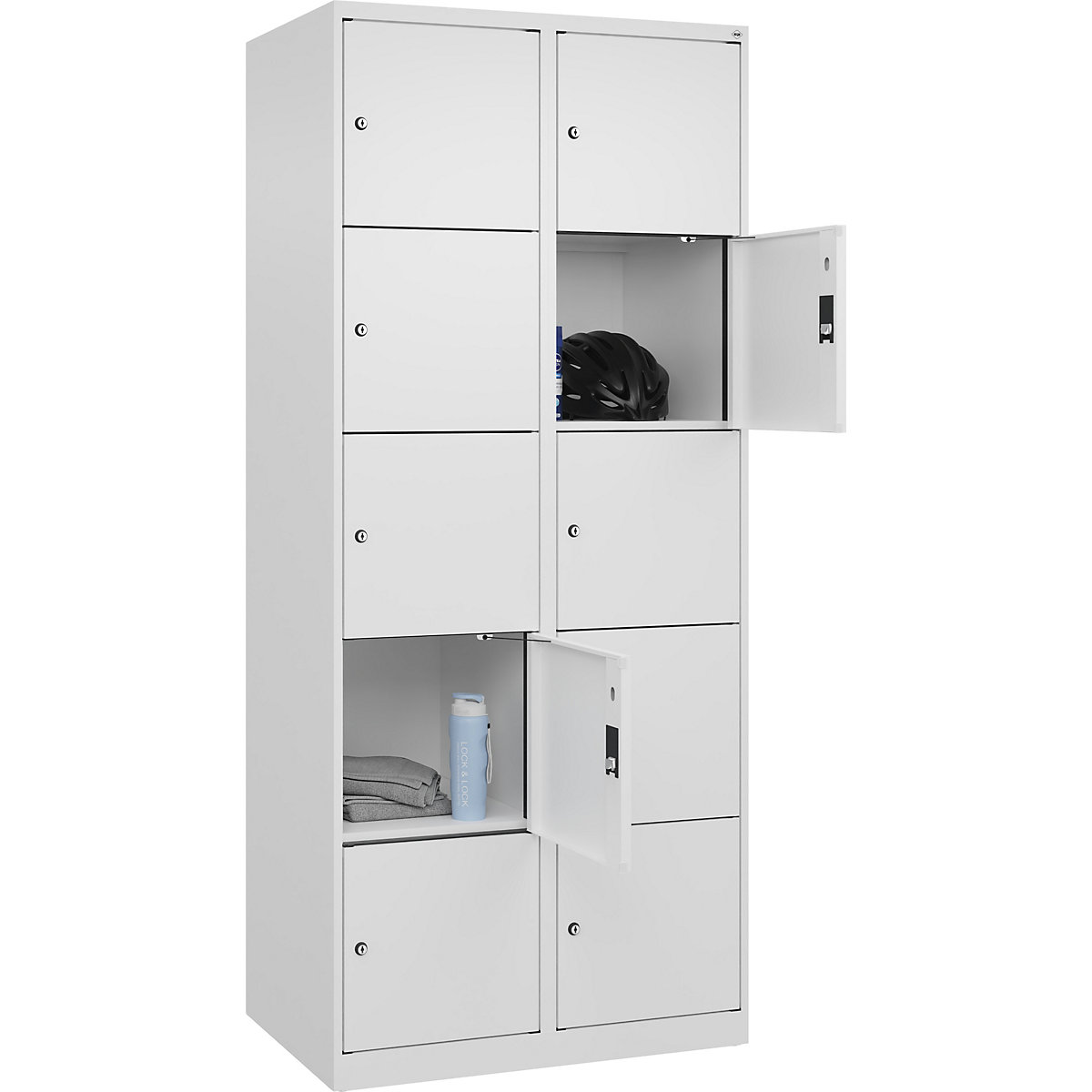 Dulap cu 5 compartimente cu încuietoare Evolo PLUS (Imagine produs 3)-2