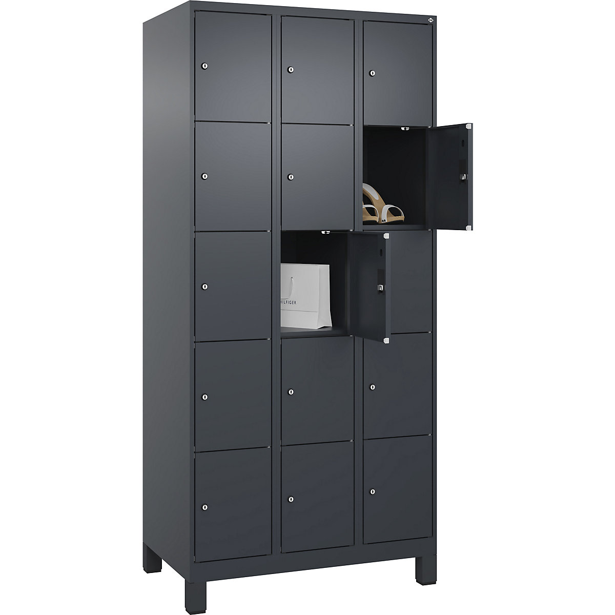 Dulap cu 5 compartimente cu încuietoare Evolo PLUS (Imagine produs 3)-2