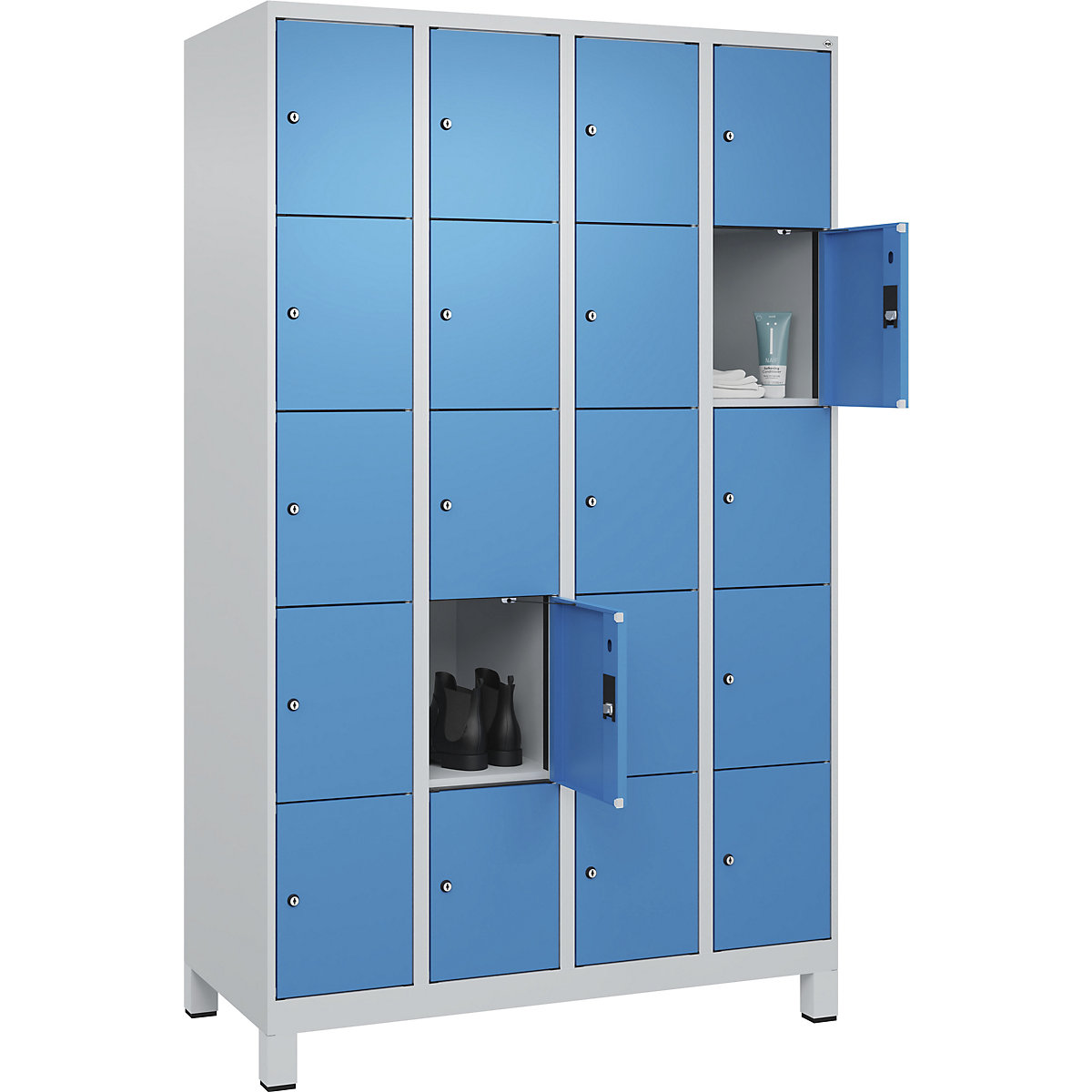 Dulap cu 5 compartimente cu încuietoare Evolo PLUS (Imagine produs 3)-2